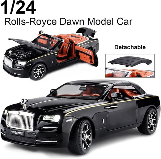 BIG SIZE ROLLS-ROYCE CONVERTIBLE SUPER SPORTS 1:24 DIECAST METAL PULLBACK TOY CAR WITH OPENABLE DOORS & LIGHT  MUSIC BOYS CAR FOR KIDS BEST TOYS GIFTS TOYS FOR KIDS [SIZE 22 ] 1CM 8 2CM  6 2CM]【 MULTICOLOR 】 Sams