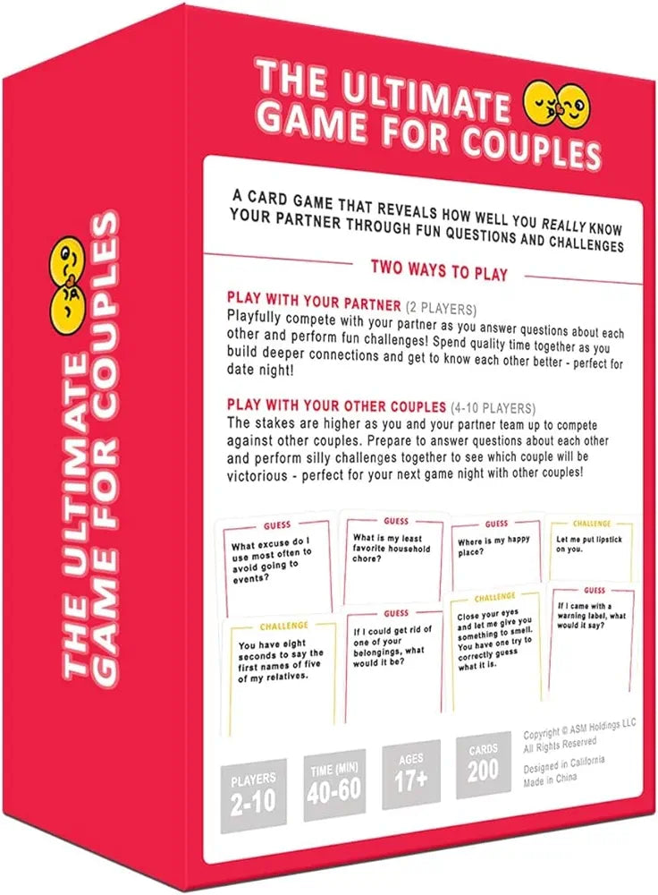 Chocozone The Ultimate Card Game for Couples - Great Conversation and Fun Challenges for Date Night - Perfect Romantic Gift for Couples