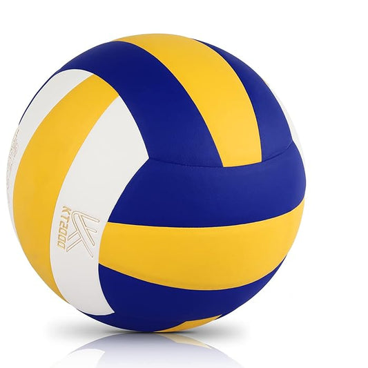 Outdoor Volleyball Official Size 5 Waterproof Soft Sand Volley Balls for Kids Girls Boys Beginners Adults Men Women Pool Beach Gym Game Training Competition Play Gift