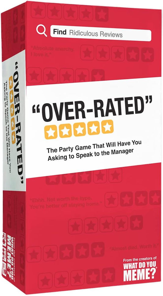 The Hilarious Game of Absurd Reviews for Adult Parties | Over-Rated | Sams toy World