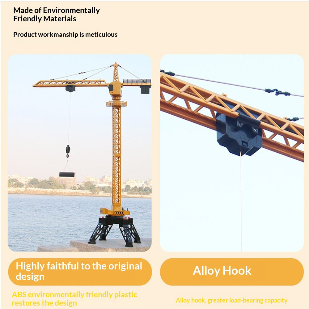 Alloy Electric Remote-controlled Crane Toy For Kids