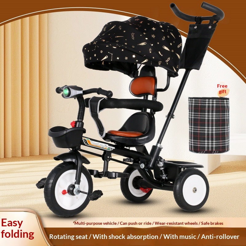 Foldable Kids Tricycle Custom Pedal Bike