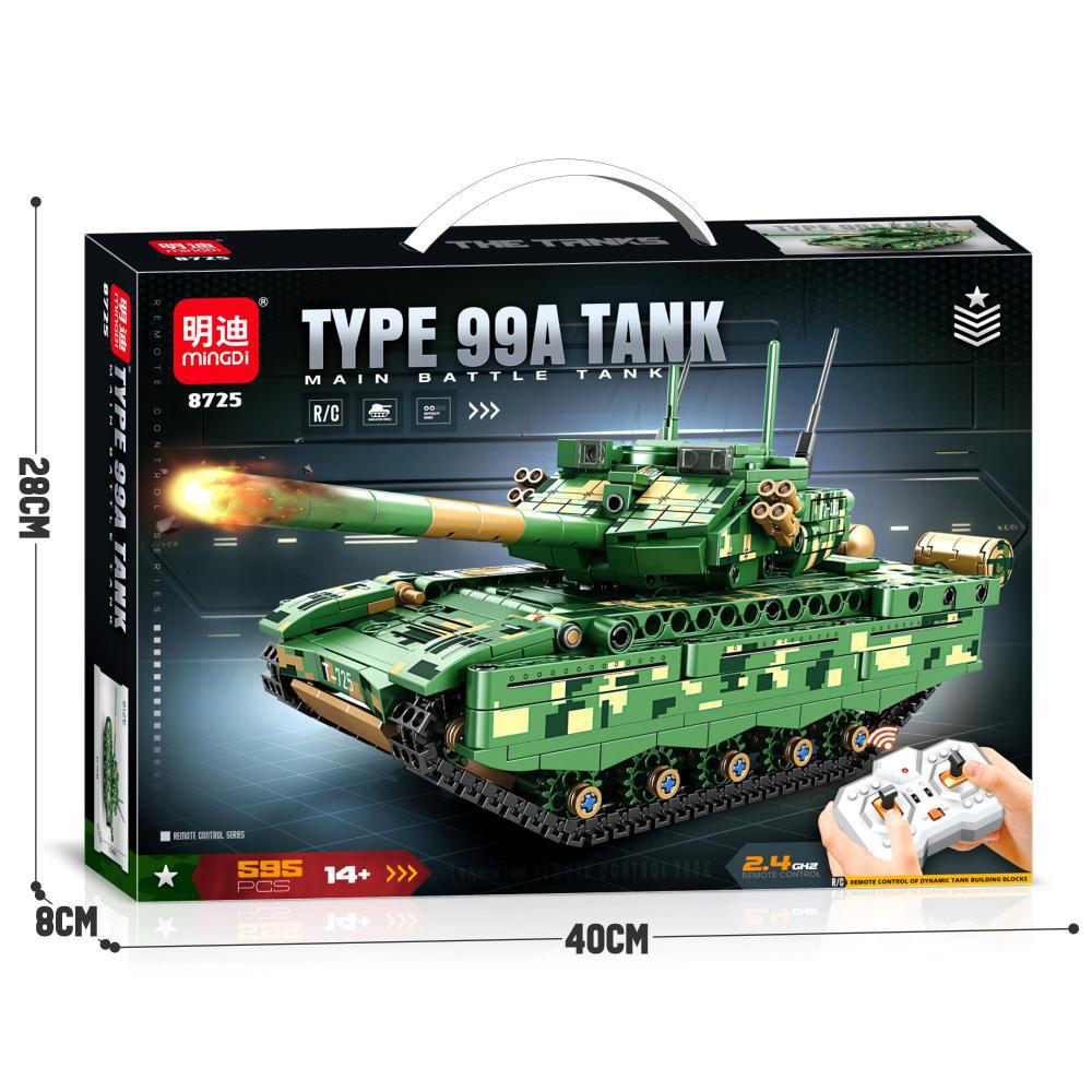 Remote Controlled Brick Tank Model Educational Building Toy For Kids