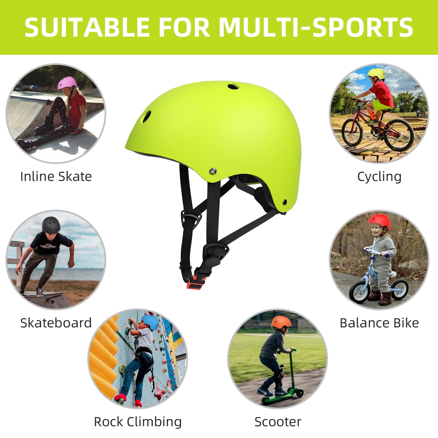 Kids Bike Helmet,Toddler Helmet Adjustable Kids Bicycle Helmet Girls Or Boys Ages 2-8/8-14 Years Old Multi-Sports for Cycling Skateboard Scooter | Sam Toy Ahmedabad