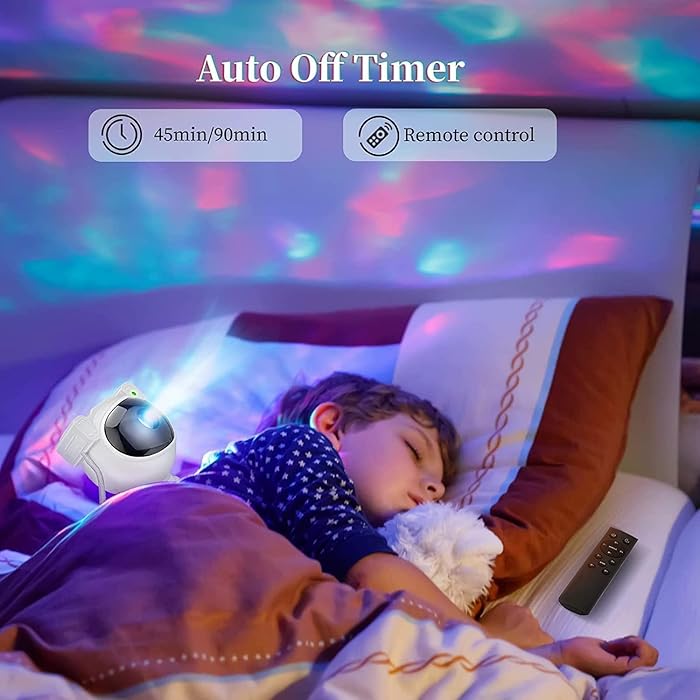 Sams Toy Star Projector Galaxy Night Light | Kids Room Decor Aesthetic | Adjustable Head Angle | Gift for Kids Adults Home Party Ceiling Decor Birthday Gift Astronaut