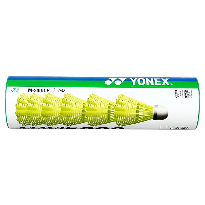 Yonex Mavis 200i Nylon Shuttle Cock | Badminton Corck Plastic 6 pcs | at Sam's Toy World Ahmedabad