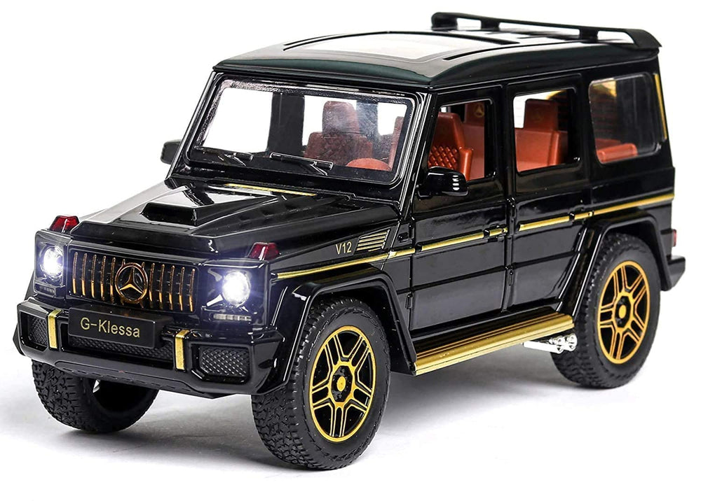 BIG SIZE MERCEDES BENZ G KLESSA G 63 1 24 DIECAST METAL PULLBACK TOY CAR WITH OPENABLE DOORS & LIGHT MUSIC BOYS CAR FOR KIDS BEST TOYS GIFTS TOYS FOR KIDS [SIZE 22CM ] Sam s world