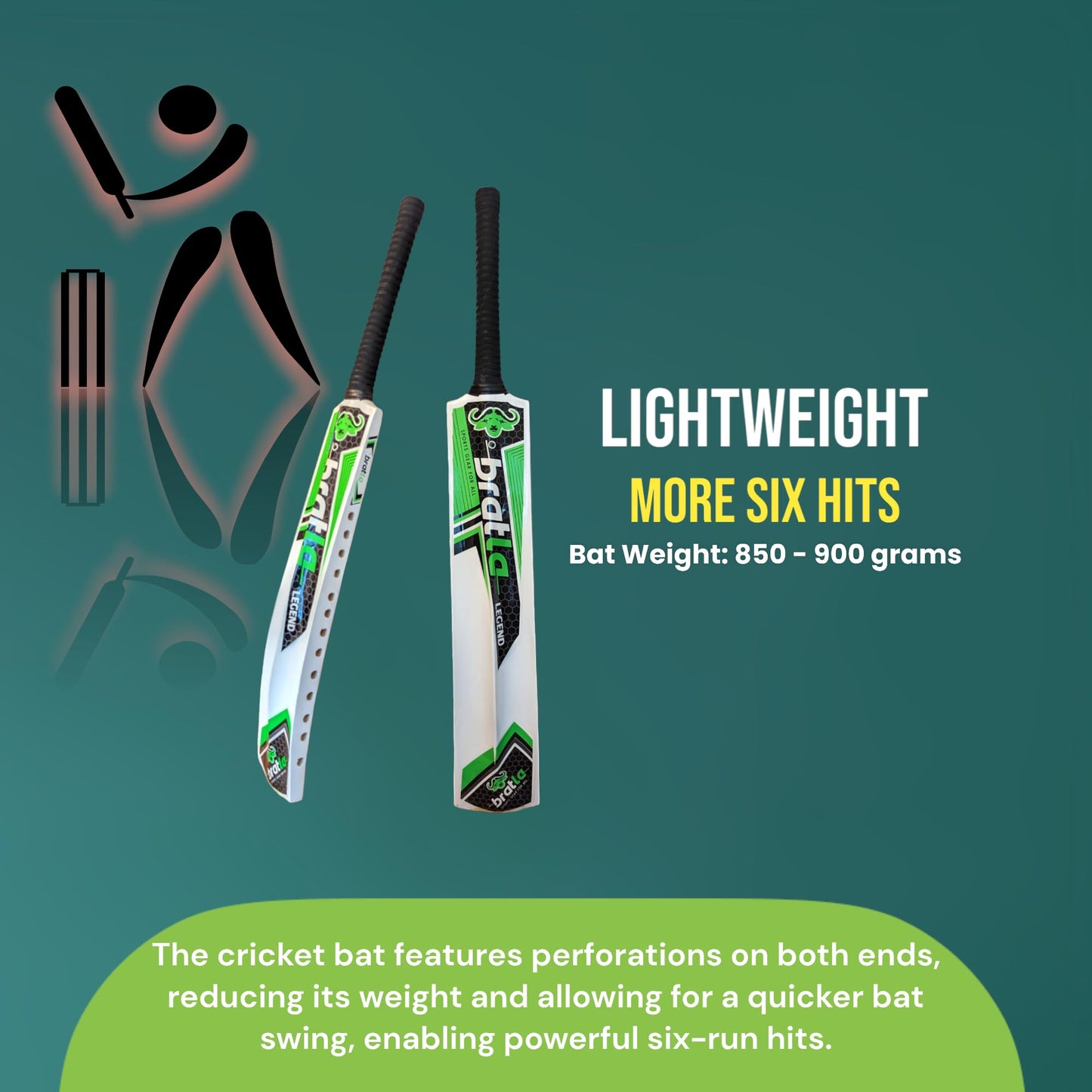 Plastic Fiber Cricket Bat | Safe & Sturdy for Indoor/Outdoor Use | For Box Cricket | Sams Sports Ahmedabad Gujarat