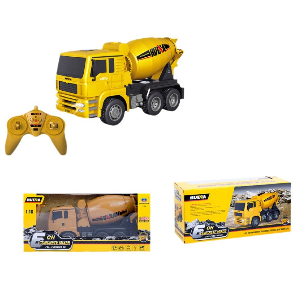 Large Remote-Controlled Mixer Engineering Vehicle Model Electric Toy For Kids