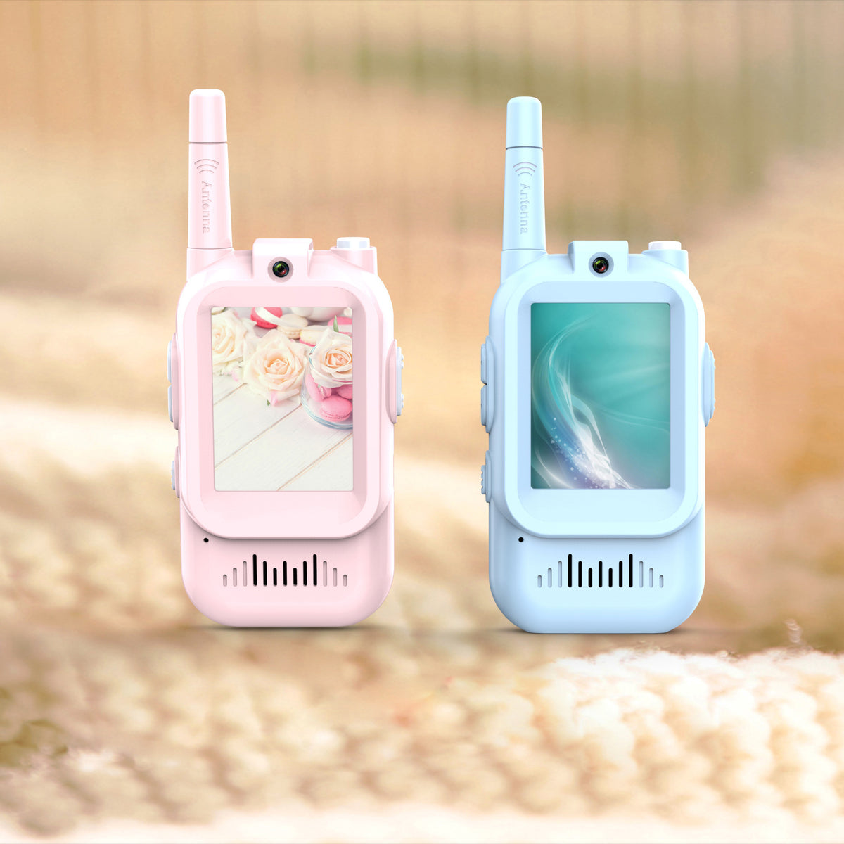 Sam's Toy World Video Wireless Walkie Talkies For Kids Handheld 2 Pack Rechargeable Intercom Cam Outdoor Family Games Gift For Boys Girls