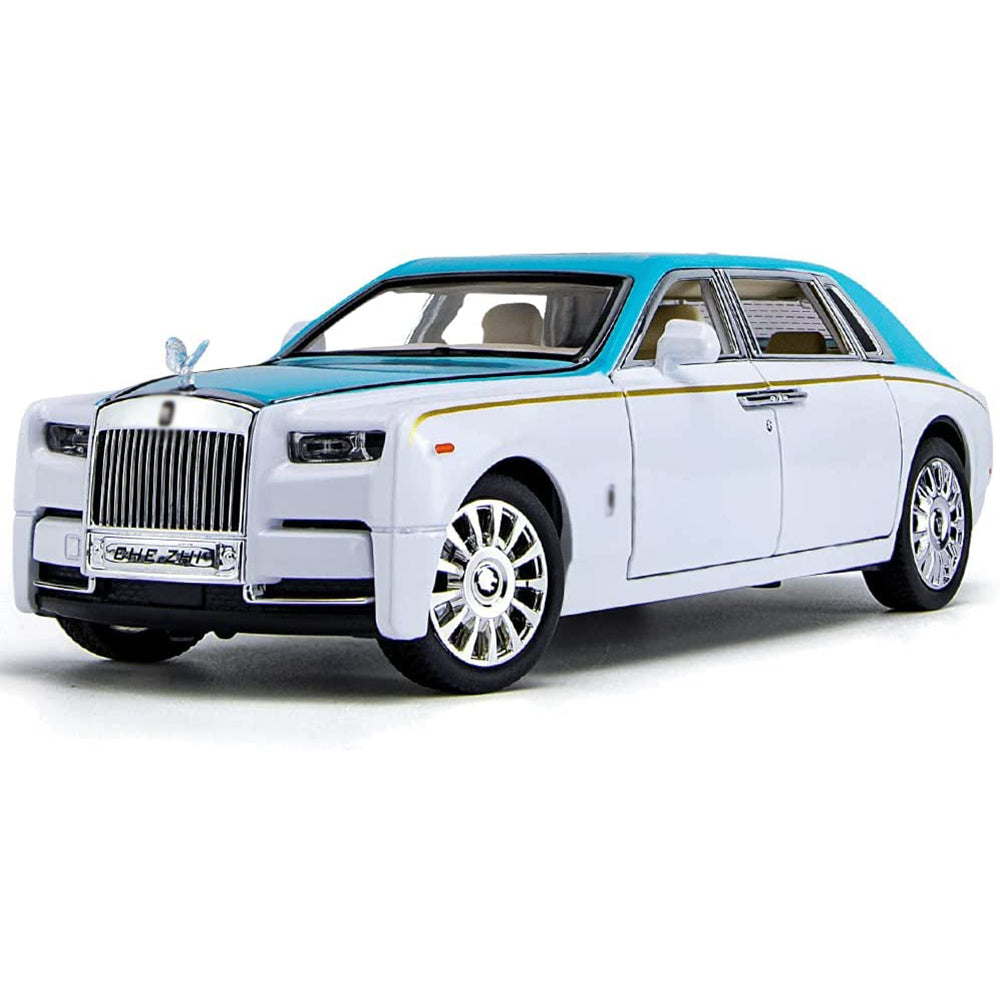 ROLLS ROYCE PHANTOM BIG SIZE 1:24 DIECAST SCALE MODEL METAL PULL BACK WITH OPENABLE DOORS & LIGHT, MUSIC TOY VEHICLE FOR KIDS [SIZE:-22CM