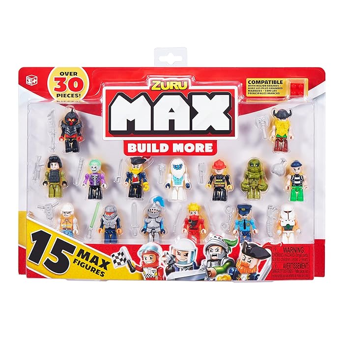 ZURU MAX Build More Mini Figure Set - 15 Figures (Styles Vary) 8344 | Sam's Toy Ahmedabad