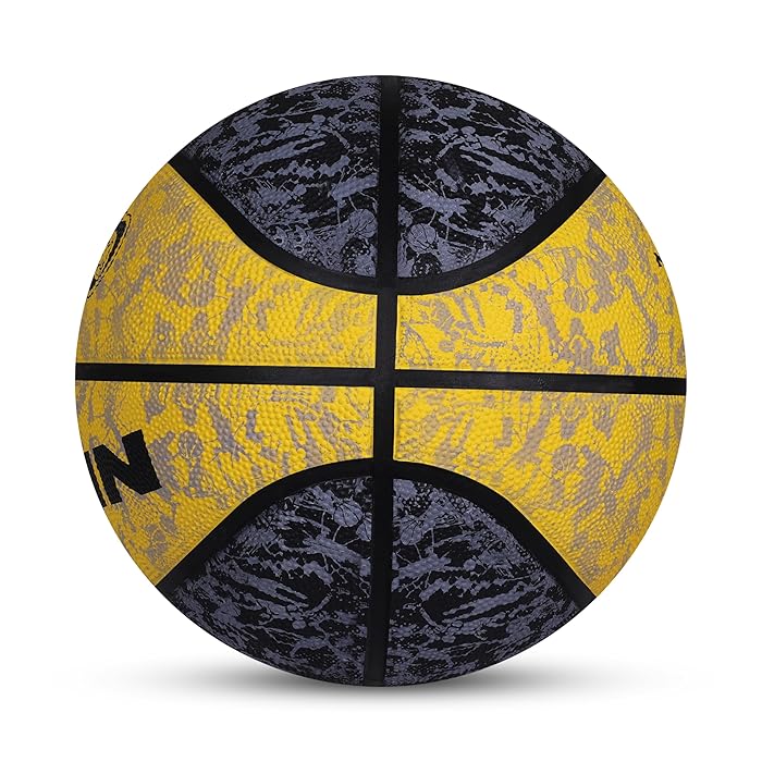 NIVIA GRAFFITI BASKETBALL BLACK AND YELLOW SIZE - 7| All Sport Players Choice | Sam's Toy World | Ahmedabad Gujarat