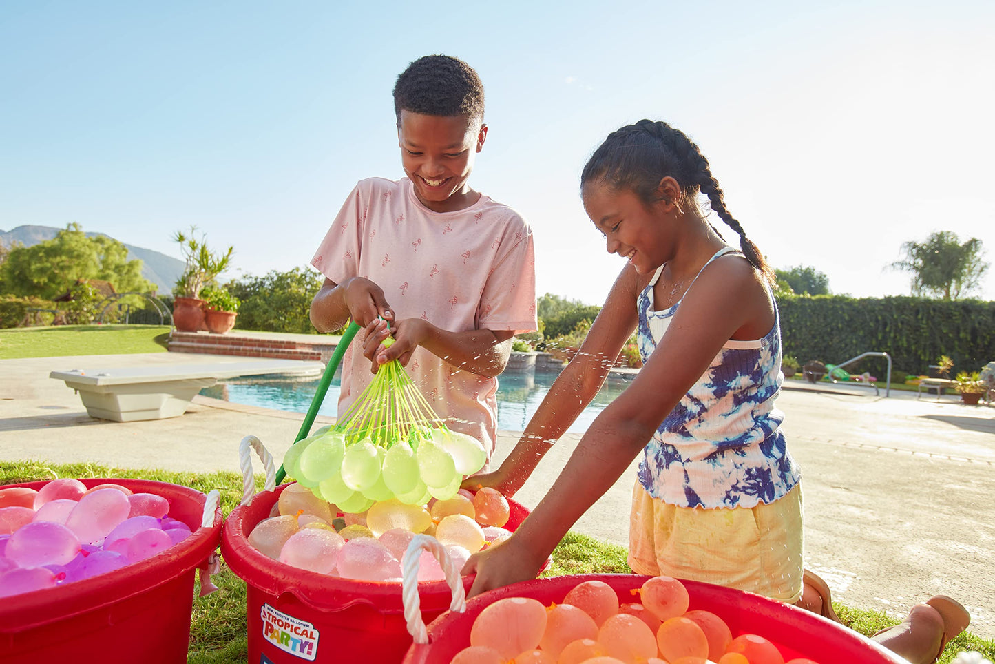 Holi Ballon | Rapid-Filling Self-Sealing Tropical Colored Water Balloons for Outdoor Family, Friends, Children Summer Fun | Sam's Toy Ahmedabad Gujarat