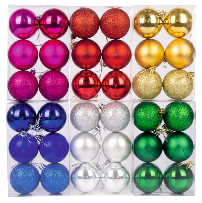 X mas Ball 12 pcs Christmas Tree Decoration item | Sam's Toy Ahmedabad Gujarat