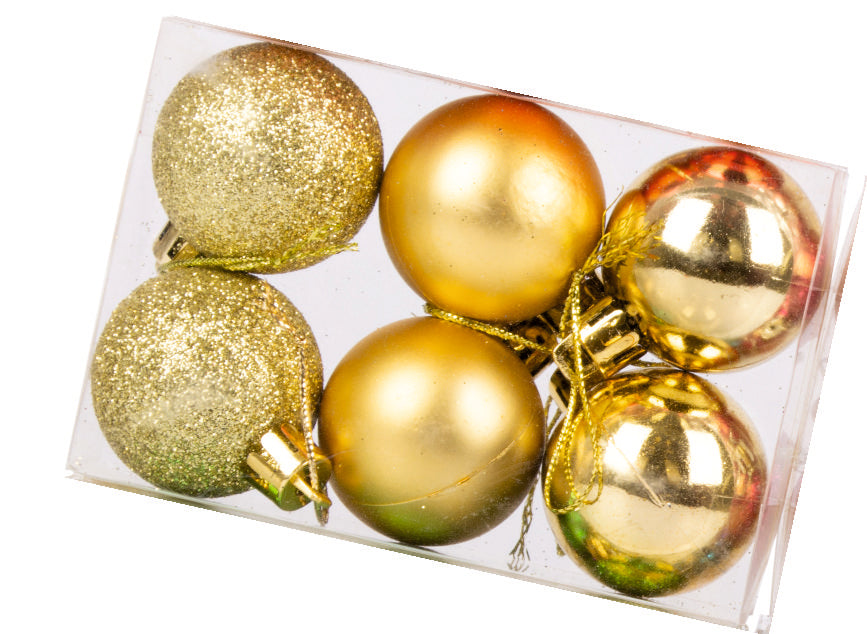 Christmas Ball 6 pcs X mas Tree Decoration item | Sam's Toy Ahmedabad Gujarat