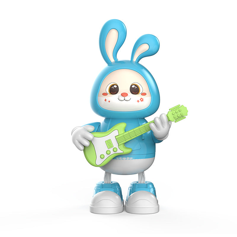 Sam Toys Adorable Rabbit Guitarist Rabbit Coax Light Music Singing Dancing Children's Toy