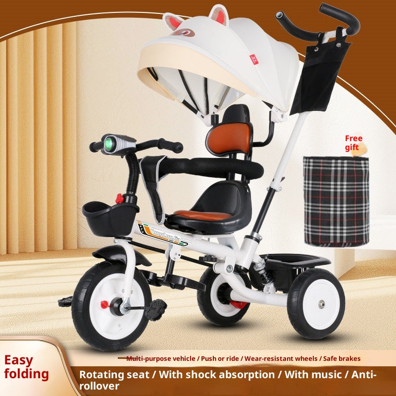 Foldable Kids Tricycle Custom Pedal Bike