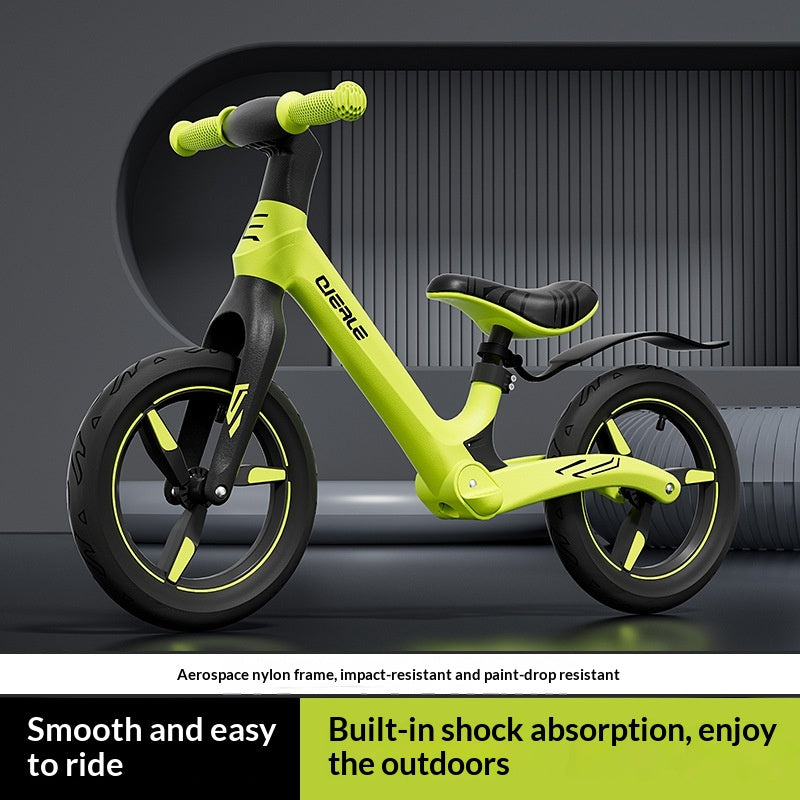 Shock-absorbing Balance Bike For Children No Pedals