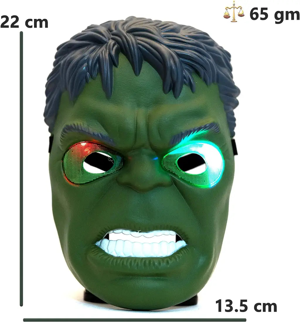 BEAU STUTI Kids Mask, Super Hero Hulk Camouflage Face Mask for Cosplay Party LED Light Costume samstoy.in