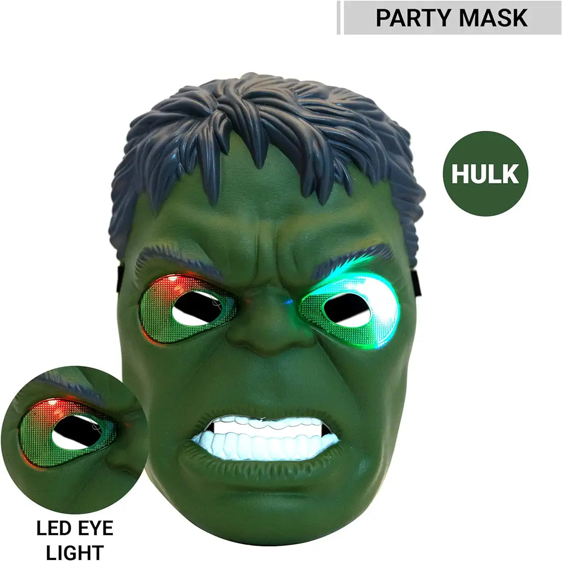 BEAU STUTI Kids Mask, Super Hero Hulk Camouflage Face Mask for Cosplay Party LED Light Costume samstoy.in