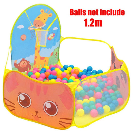 Buy 1.2M Portable Baby Playpen Ball Pool Kids Playground Balls Dry Pool with Basketball Hoop Folding Large Child Ballenbak Toys - sams toy world shops in Ahmedabad - call on 9664998614 - best kids stores in Gujarat - Near me - discounted prices