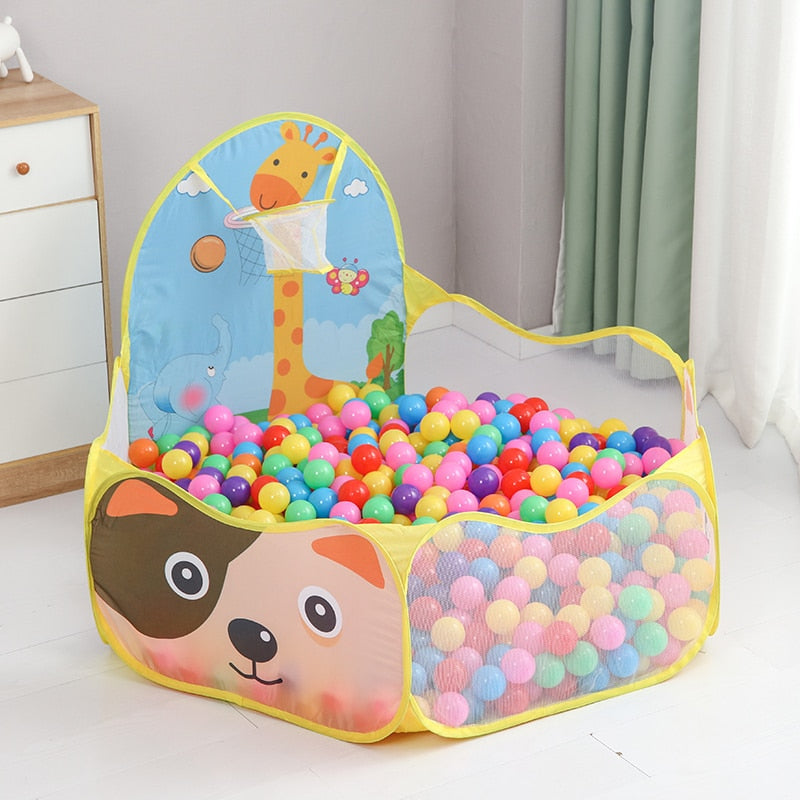 Buy 1.2M Portable Baby Playpen Ball Pool Kids Playground Balls Dry Pool with Basketball Hoop Folding Large Child Ballenbak Toys - sams toy world shops in Ahmedabad - call on 9664998614 - best kids stores in Gujarat - Near me - discounted prices