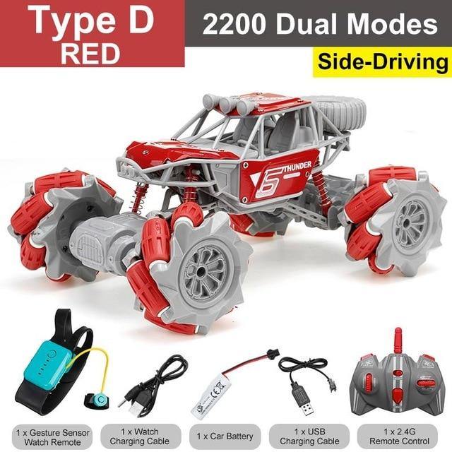 Buy 2.4GHz 4WD RC Car Radio Gesture Induction Music Light Stunt Twist Remote Control Car Road Drift Vehicle RC Gifts for Children - sams toy world shops in Ahmedabad - call on 9664998614 - best kids stores in Gujarat - Near me - discounted prices