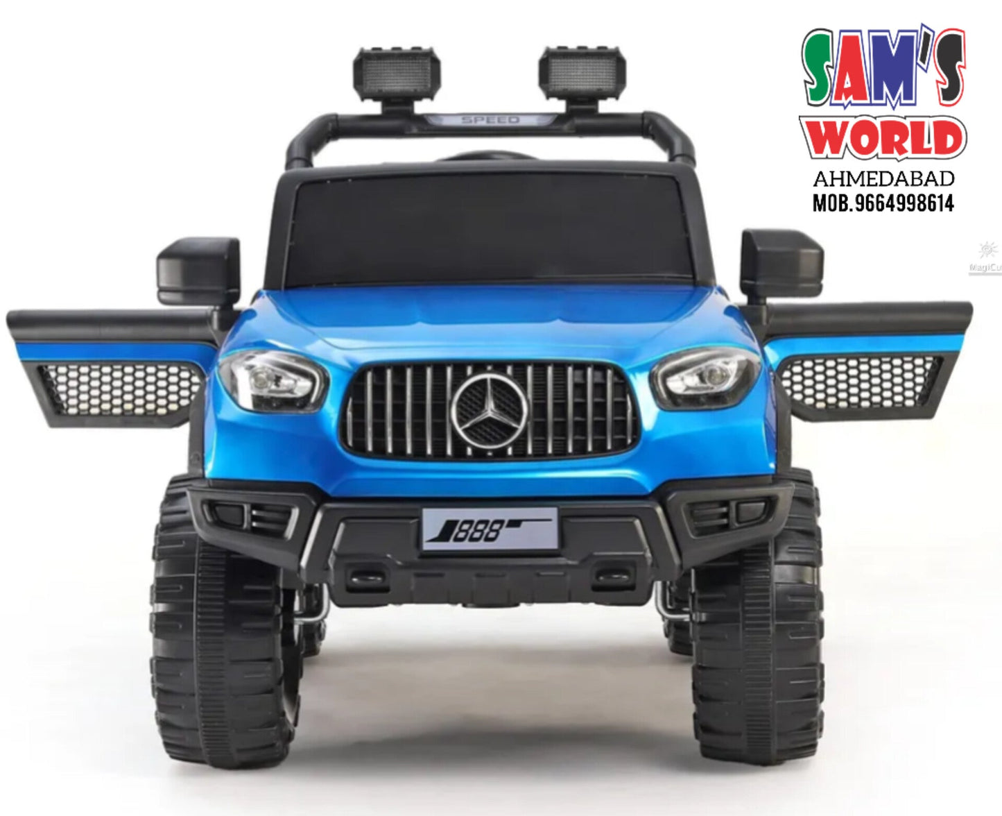 2024 Mercedes Kids ride on Jeep With Windshield 3D Light Battery Operated SUV 888 | Sams Toy samstoy.in Sams toy world Ahmedabad 