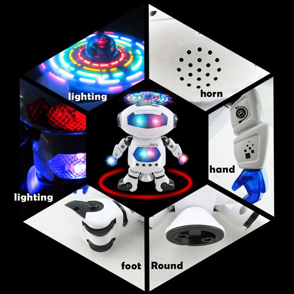 Buy 360 Degree Rotating Smart Dance Astronaut Robot Music LED Light Electronic Walking Funny Toys for Kids Children Birthday Gift - sams toy world shops in Ahmedabad - call on 9664998614 - best kids stores in Gujarat - Near me - discounted prices