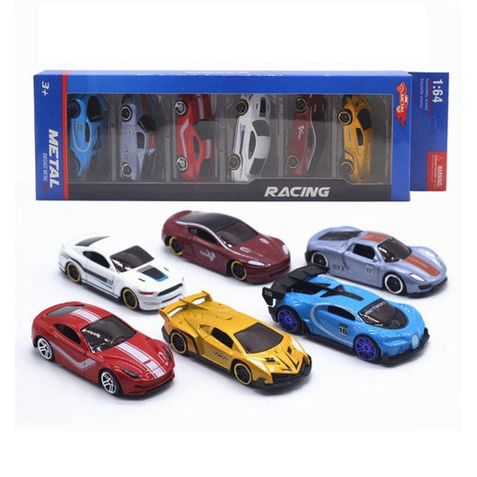 Buy 6Pcs/Set 1:64 Diecast Alloy Sports Toy Car Model Mini kids Sliding Car Set Multi-style sorted Gift For Children - sams toy world shops in Ahmedabad - call on 9664998614 - best kids stores in Gujarat - Near me - discounted prices