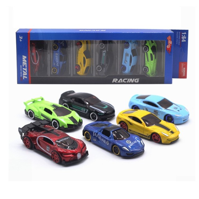 Buy 6Pcs/Set 1:64 Diecast Alloy Sports Toy Car Model Mini kids Sliding Car Set Multi-style sorted Gift For Children - sams toy world shops in Ahmedabad - call on 9664998614 - best kids stores in Gujarat - Near me - discounted prices