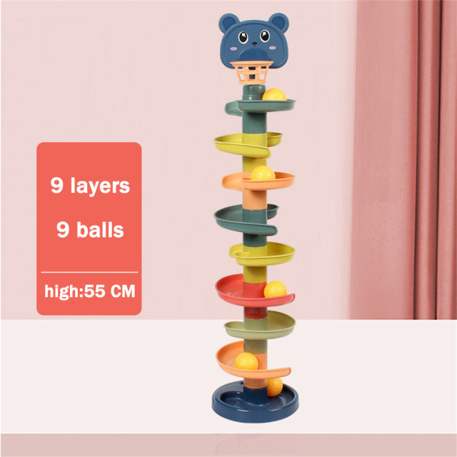 Buy Baby Toys Rolling Ball Pile Tower Early Educational Toy For Babies Rotating Track Educational Baby Gift Stacking Toy ForChildren - sams toy world shops in Ahmedabad - call on 9664998614 - best kids stores in Gujarat - Near me - discounted prices