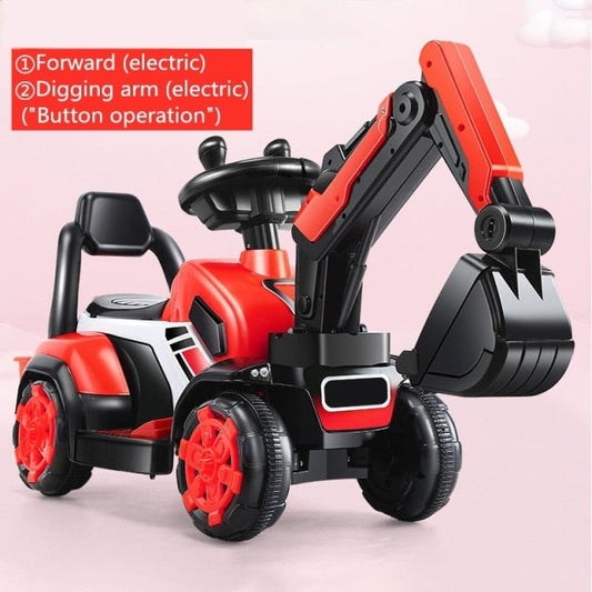 Buy Baby large electric excavator ride on jcb toy electric car 2-8 years kids - sams toy world shops in Ahmedabad - call on 9664998614 - best kids stores in Gujarat - Near me - discounted prices