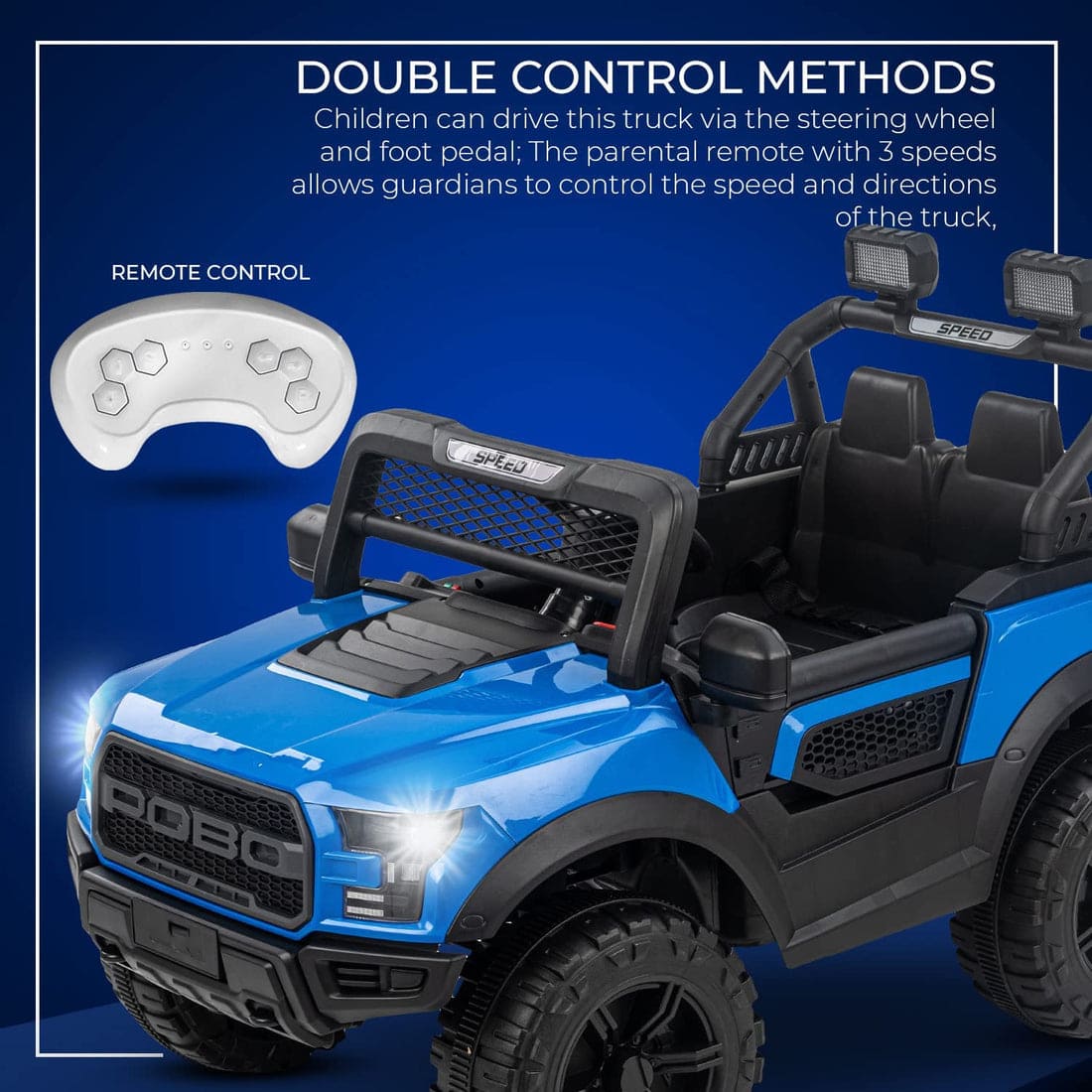Battery Operated Ride On Jeep for Kids, with Bluetooth & Music, Rechargeable Electric SUV Car for Kids to Drive 1 to 10 Years Boys Girls - samstoy.in