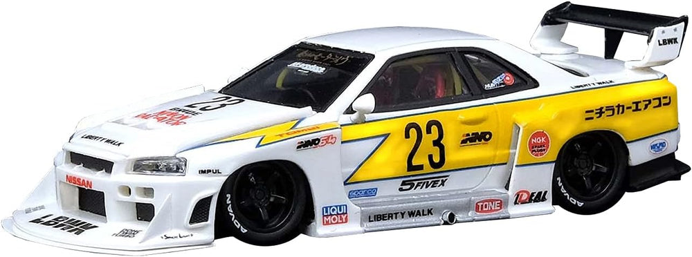 Buy Big Size 1:24 LBWK Nissan E-R34 Super Silhouette Skyline GTR Diecast Scale Model Metal Pull Back with Openable Doors & Light Sam s world samstoy.in in Ahmedabad Gujarat India at lowest offer price shop in Ahmedabad Gujarat India