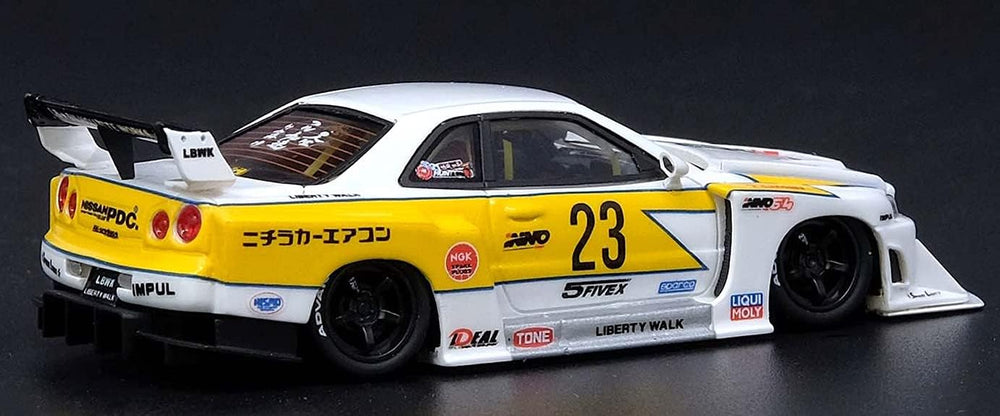 Buy Big Size 1:24 LBWK Nissan E-R34 Super Silhouette Skyline GTR Diecast Scale Model Metal Pull Back with Openable Doors & Light Sam s world samstoy.in in Ahmedabad Gujarat India at lowest offer price shop in Ahmedabad Gujarat India