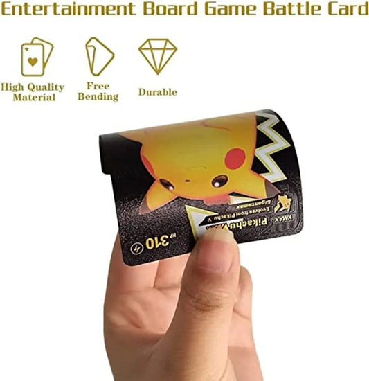 Black Foil Pokemon Cards playing game for kids