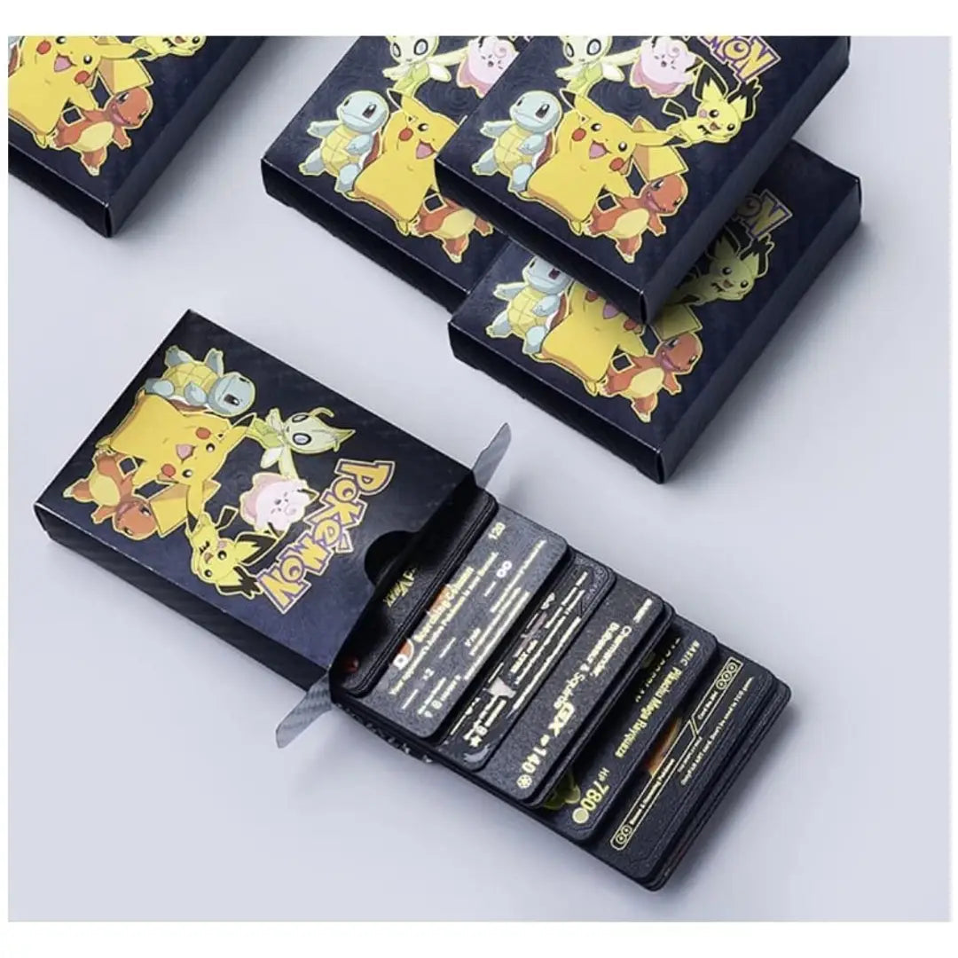 Black Foil Pokemon Cards playing game for kids