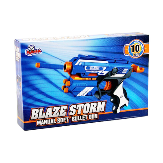 Buy Blaze Storm Sponge Scorer Gun 10 Pcs Soft Projectile, Plastic Child Gun Soft Bullet Gun - sams toy world shops in Ahmedabad - call on 9664998614 - best kids stores in Gujarat - Near me - discounted prices