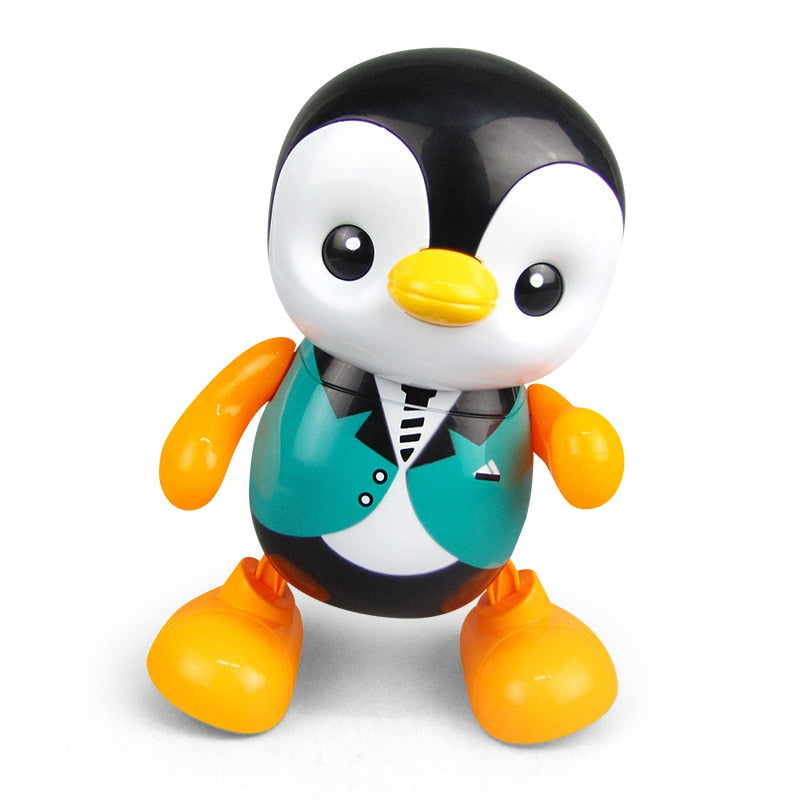 Buy Colorful Dance Penguin Shape Electric Home Kids toy LED Light Musical Cute Singing Toys - sams toy world shops in Ahmedabad - call on 9664998614 - best kids stores in Gujarat - Near me - discounted prices