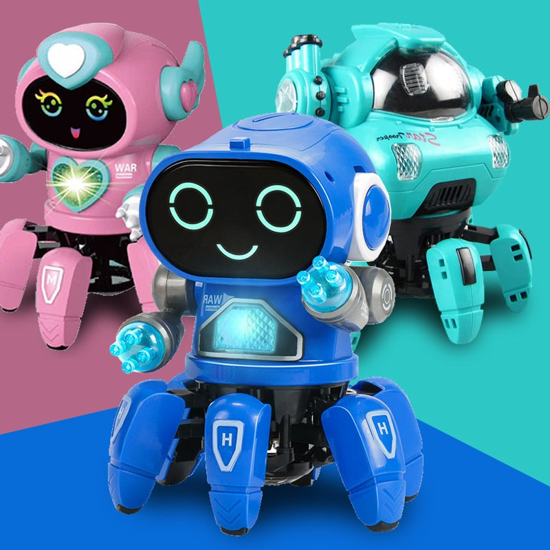 Buy Dance Music 6 Claws Robot Octopus Spider Robots Vehicle Birthday Gift Toys For Children Kids Early Education Baby - sams toy world shops in Ahmedabad - call on 9664998614 - best kids stores in Gujarat - Near me - discounted prices