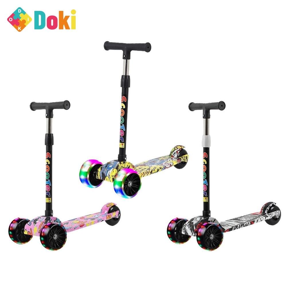 Buy Doki Toy Children Scooter Tricycle Baby 3 In 1 Balance Bike Ride On Toys Flash Folding Car Child Toys Ride On Toys Popular 2021 - sams toy world shops in Ahmedabad - call on 9664998614 - best kids stores in Gujarat - Near me - discounted prices