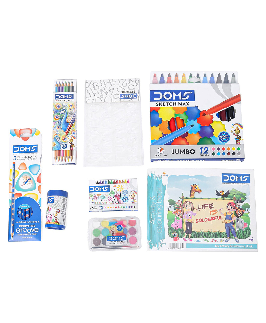 Buy Doms Junior Art Kit - Multicolor Sam's samstoy.in in Ahmedabad Gujarat India at lowest offer price shop in Ahmedabad Gujarat India