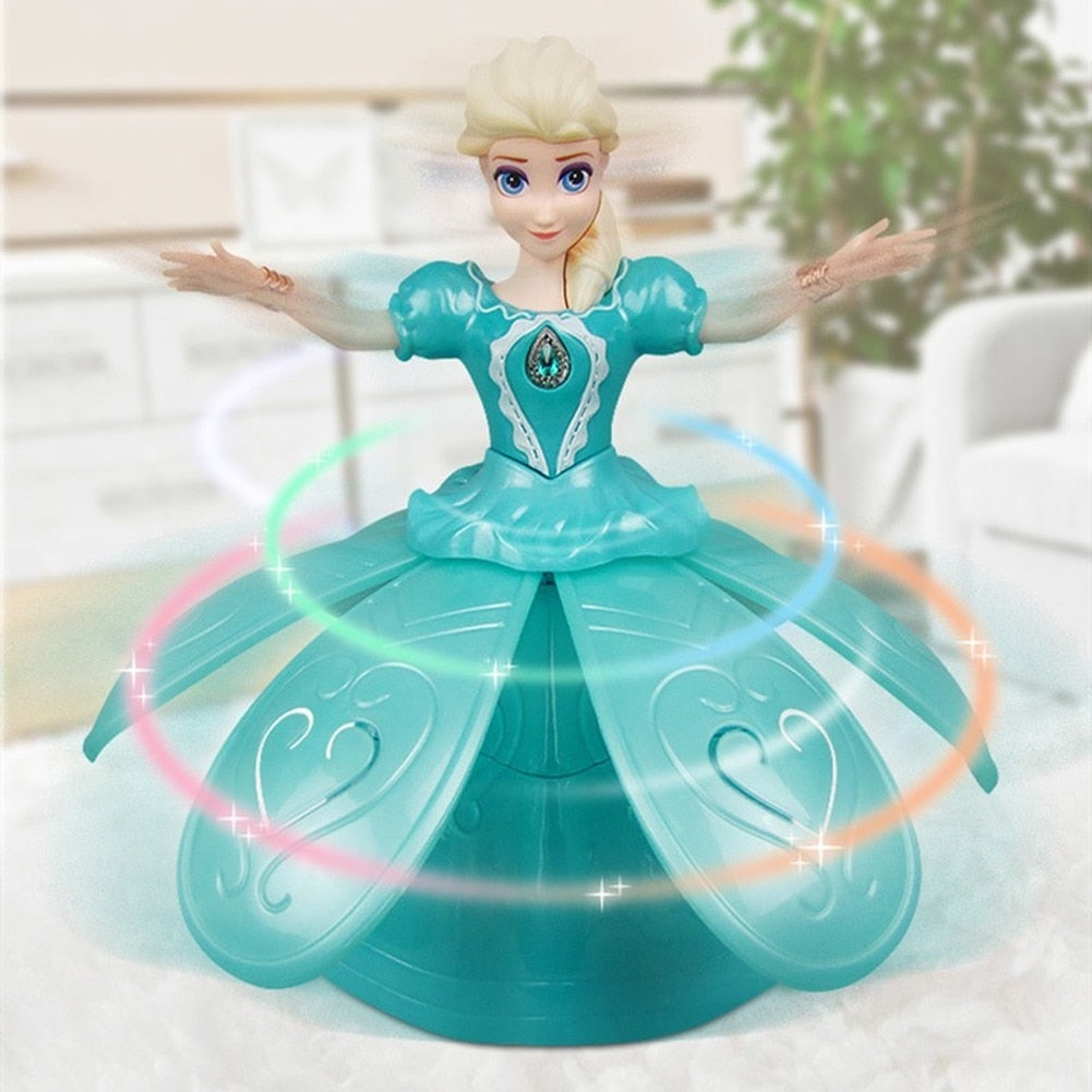 Buy Electric Dancing Princess Doll Toys Elsa Anna Doll with Wings Action Figure Rotating Projection Light Music Model Dolls For Girl - sams toy world shops in Ahmedabad - call on 9664998614 - best kids stores in Gujarat - Near me - discounted prices