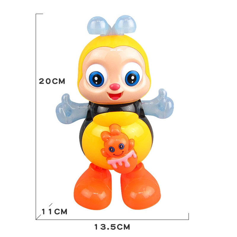 Buy Electric Dancing Sing Cartoon Bee Lighting Music Animal Plastic bee Gift Kids Toy - sams toy world shops in Ahmedabad - call on 9664998614 - best kids stores in Gujarat - Near me - discounted prices