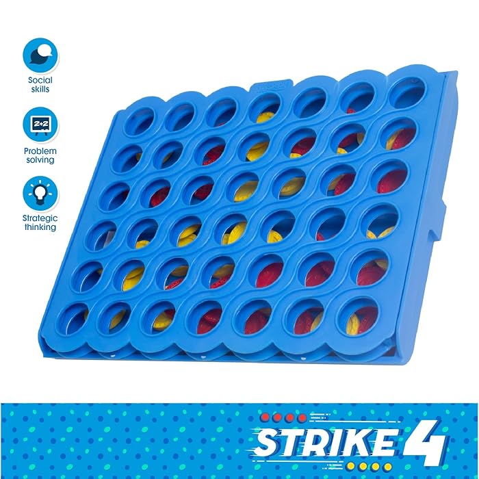 Buy Funskool Games, Strike 4, Classic disc Dropping Game, 4 in a Row, Connect Game, Family Games, Strategy Board Games, Toys for Kids and Adults, 2 Players samstoy.in in Ahmedabad Gujarat India at lowest offer price shop in Ahmedabad Gujarat India