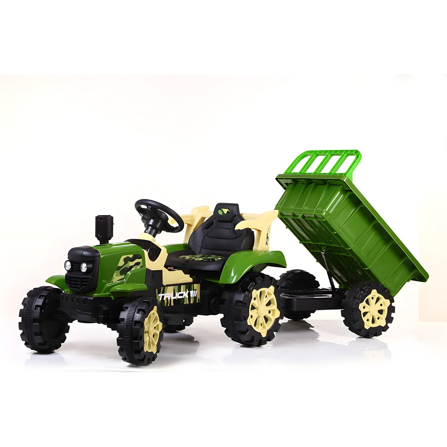Kids Ride On Tractor with trolley 2023 New Model Big Size | Electric Power - samstoy.in