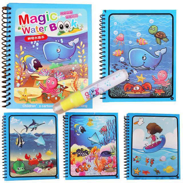 Buy Magic Water Drawing Book Coloring Book Doodle Magic Pen Painting Drawing Board Kids Toys Birthday Christmas New Year Gift - sams toy world shops in Ahmedabad - call on 9664998614 - best kids stores in Gujarat - Near me - discounted prices