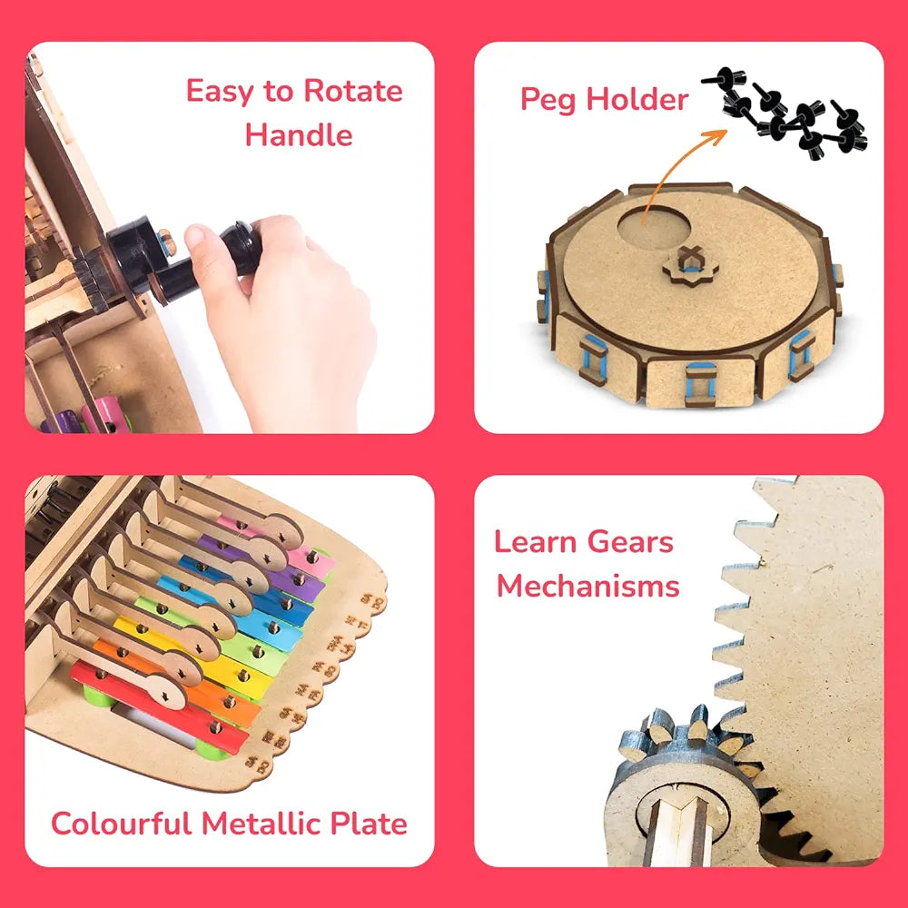 Buy Mechanical Xylophone Music Fun, STEM, Learning, Education and Construction Activity Toy Gift for 8+ Years Old Boys and Girls samstoy.in in Ahmedabad Gujarat India at lowest offer price shop in Ahmedabad Gujarat India